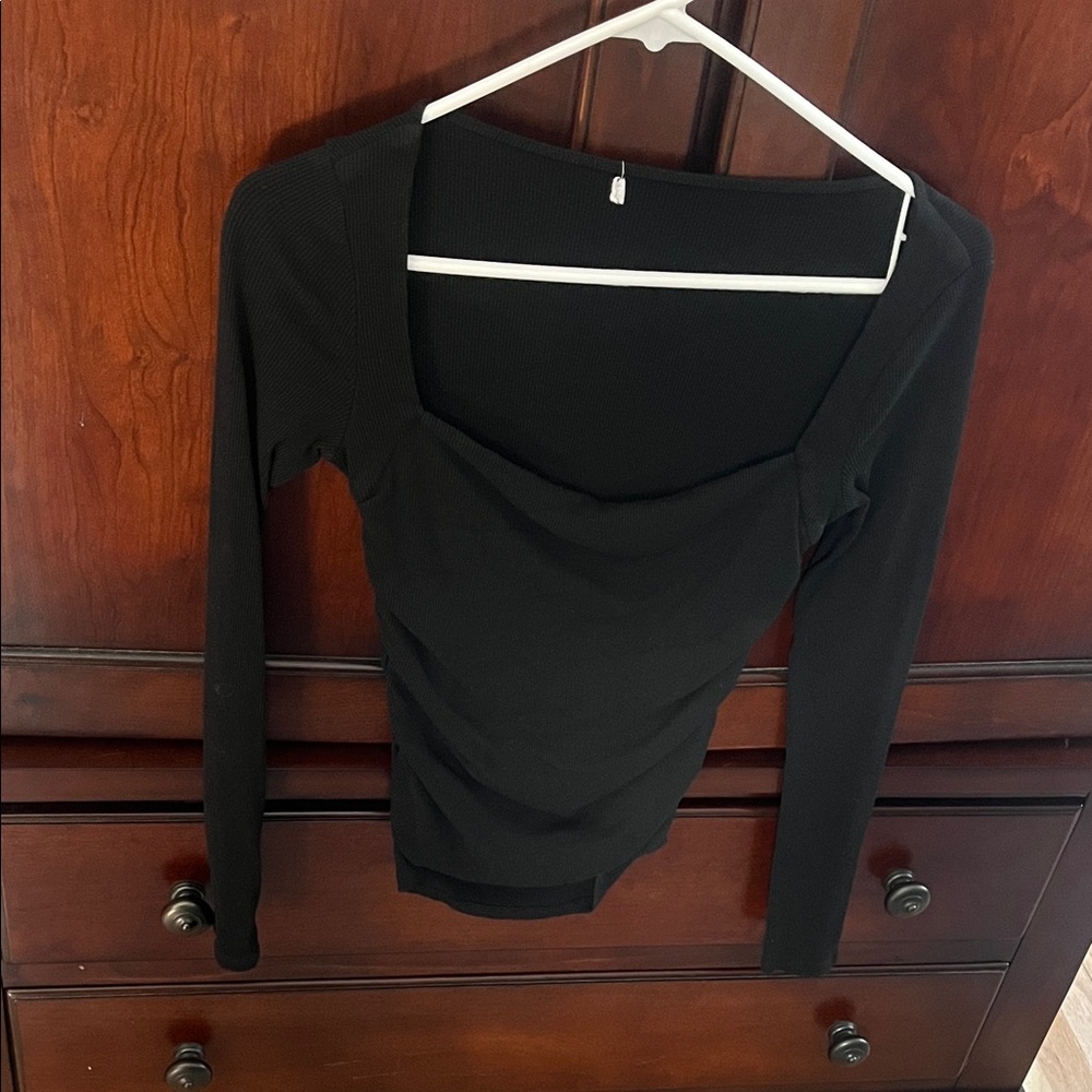 Madewell Black Long Sleeve Women's Top